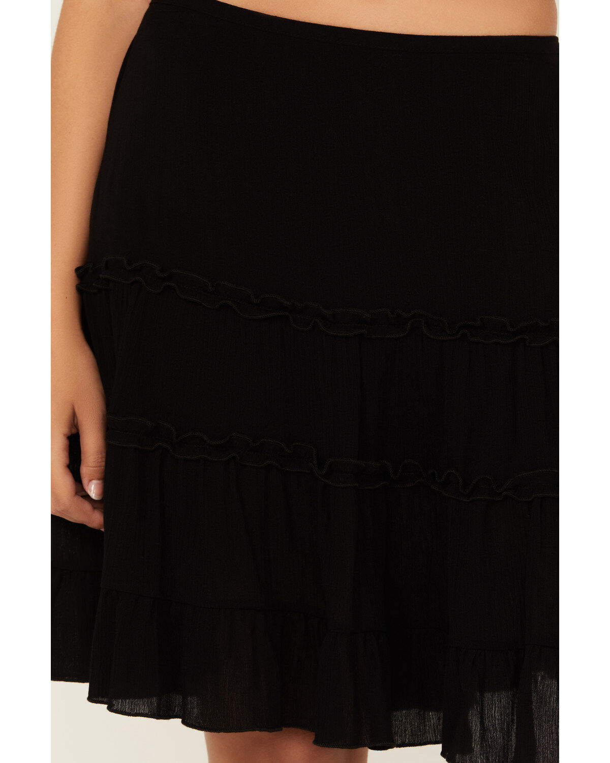 Wild Moss Women's Ruffle Mini Skirt