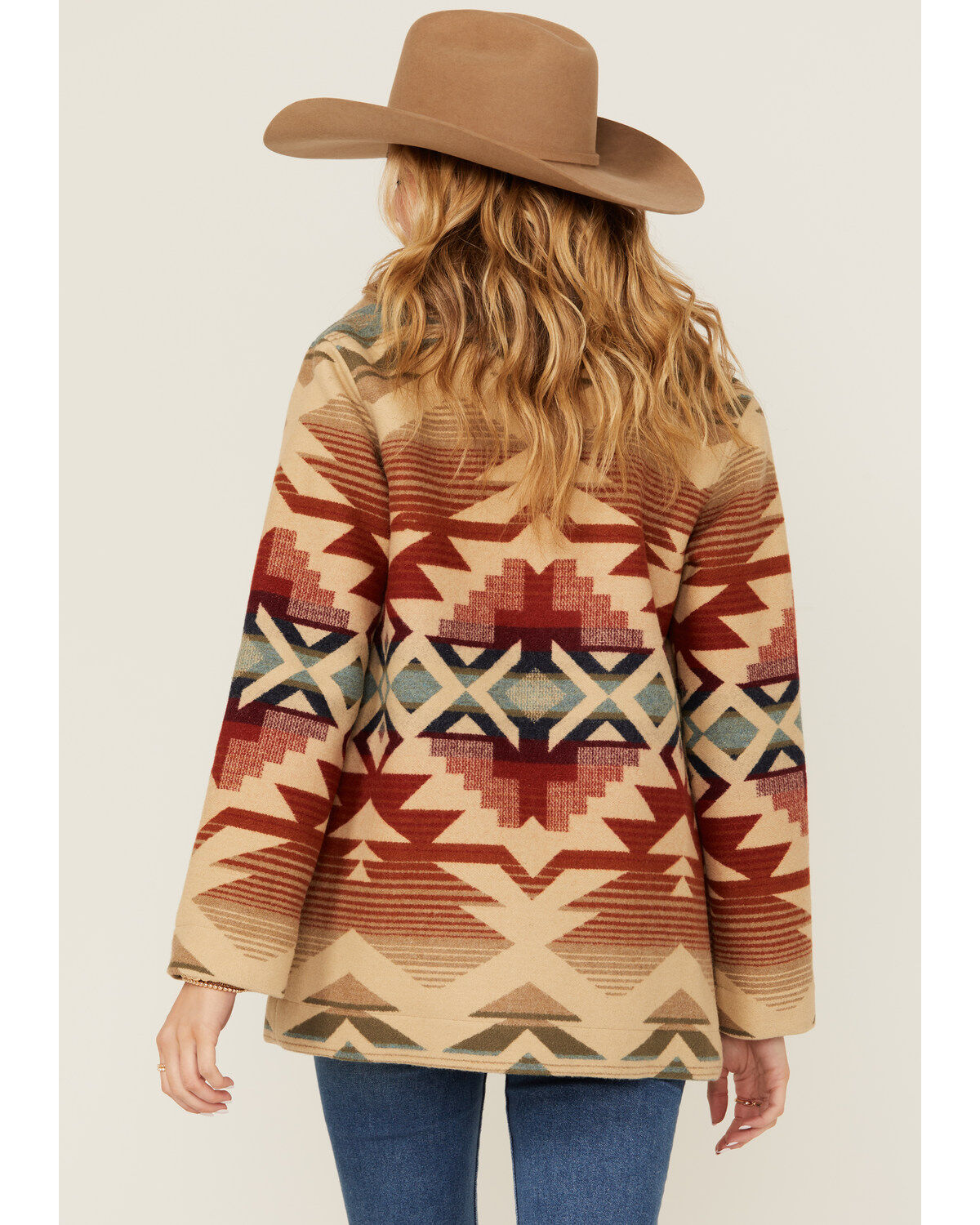 Pendleton Women's Sherpa Collar Printed Coat