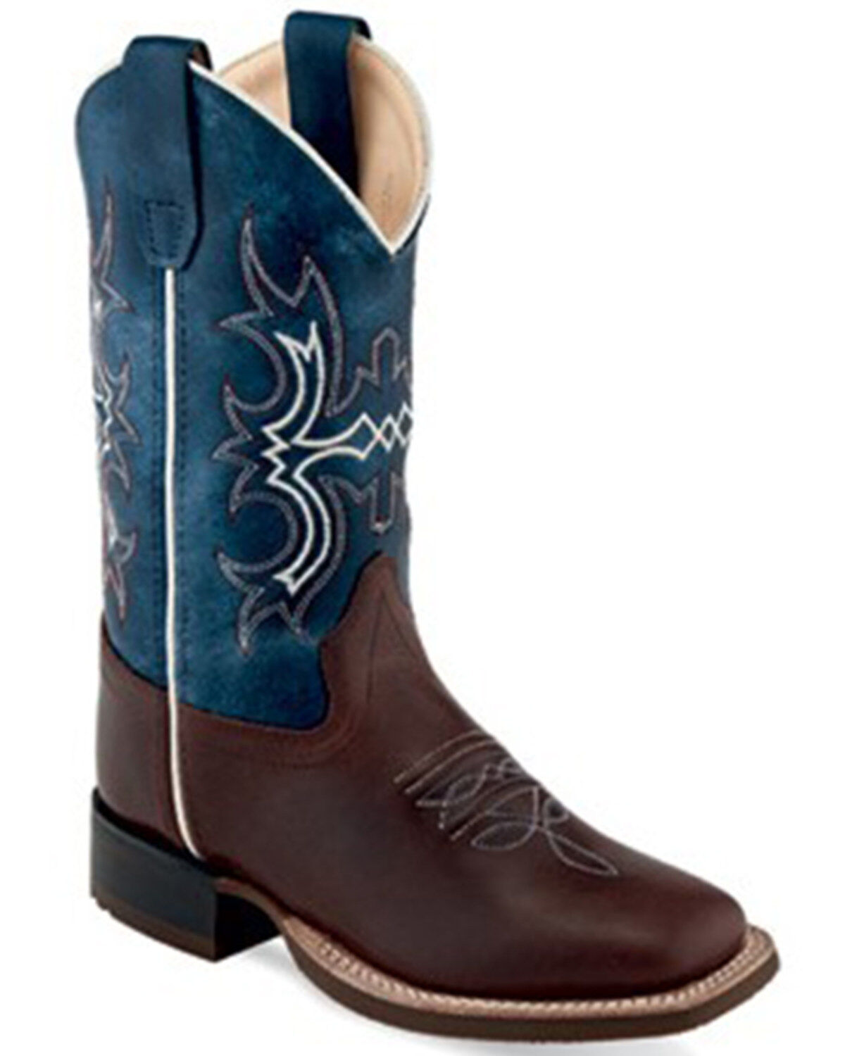 Old West Boys' Wipe Out Western Boots - Broad Square Toe