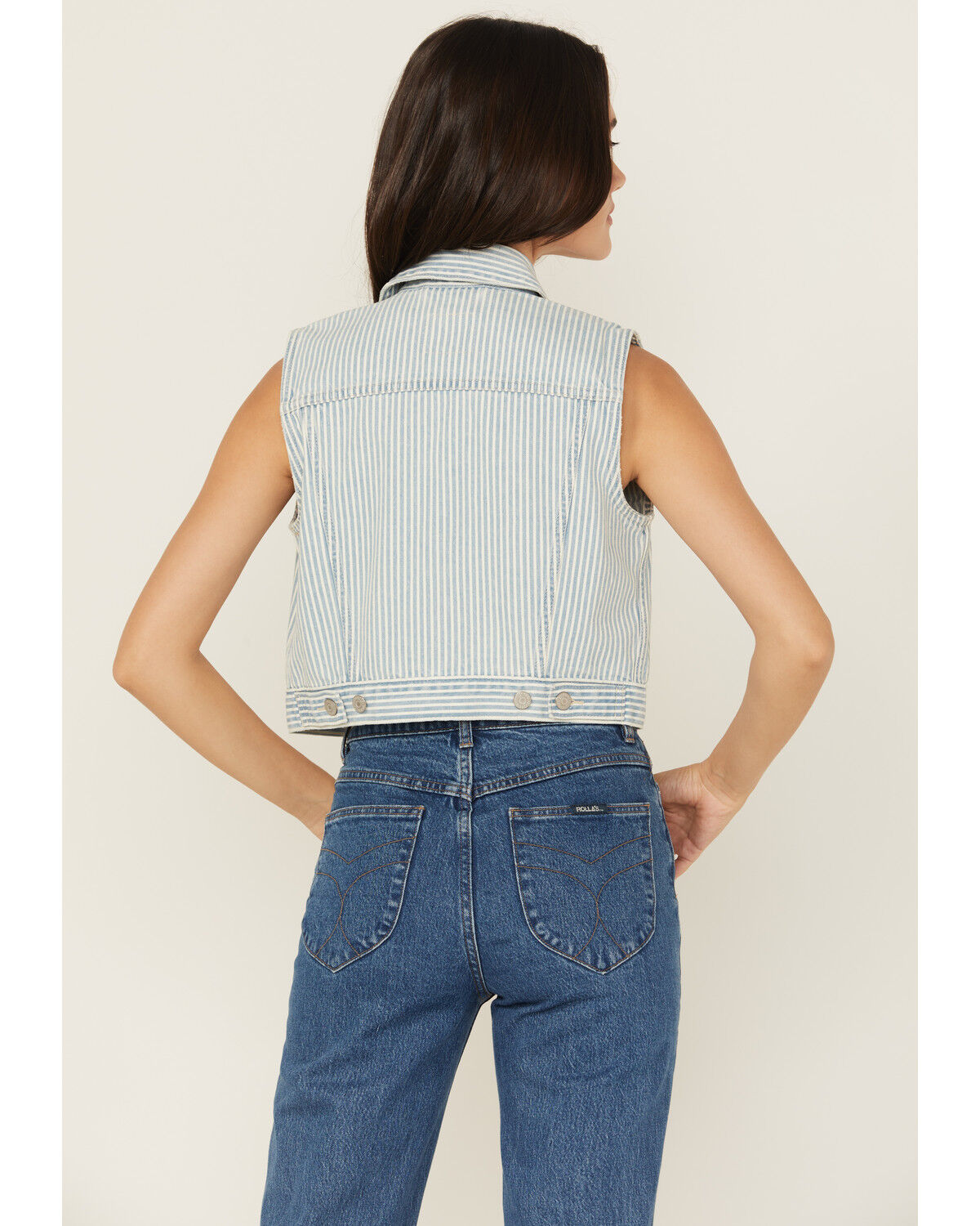 Levi's Women's Light Wash Striped Vest