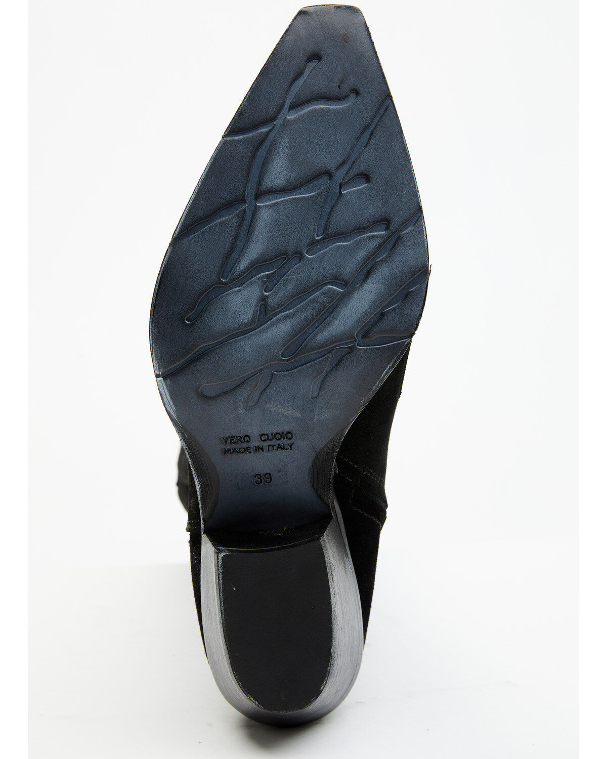 Italian Cowboy Women's Perforated Tall Western Boots - Snip Toe