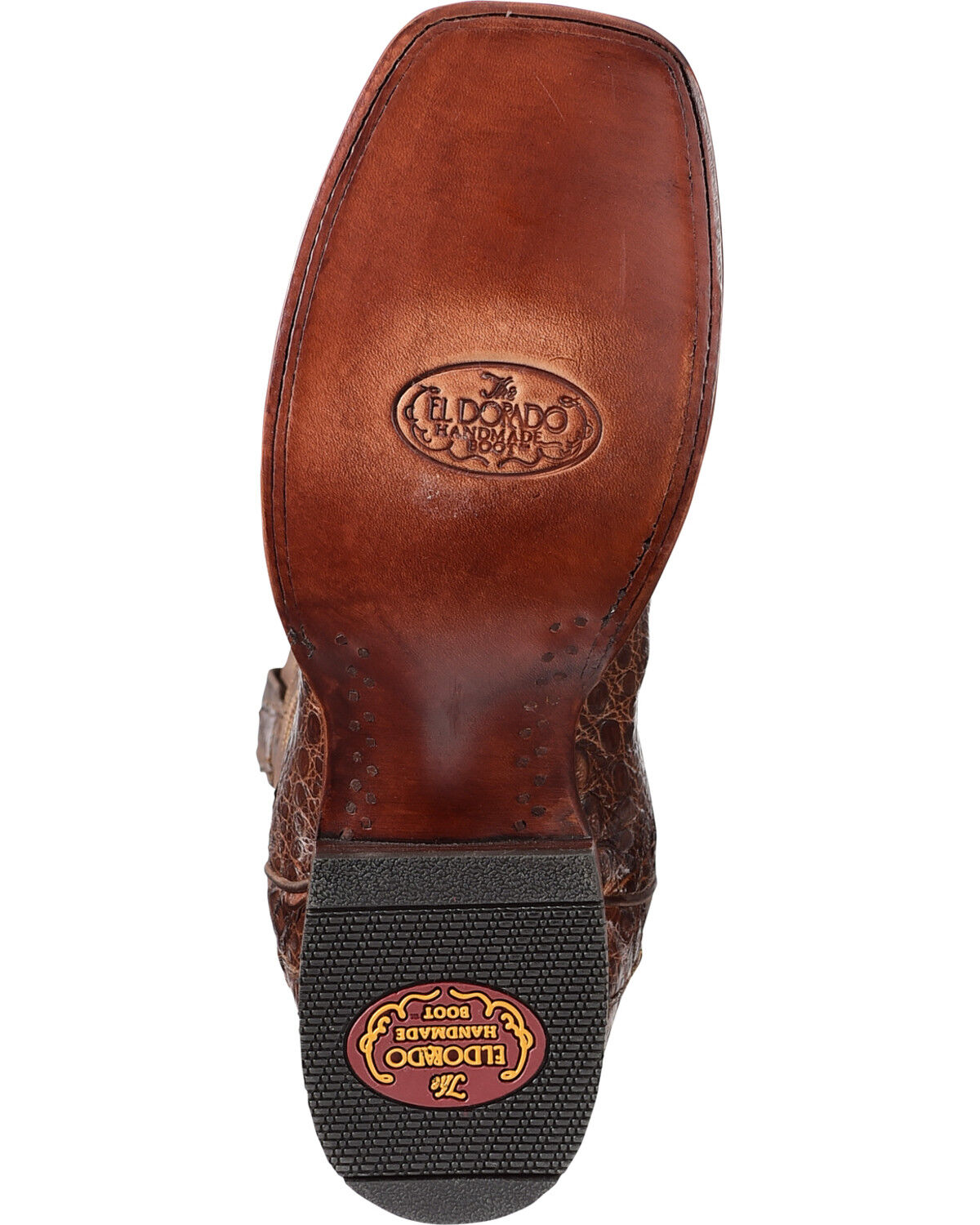 El Dorado Men's Handmade Caiman Belly Stockman Boots - Broad Square Toe