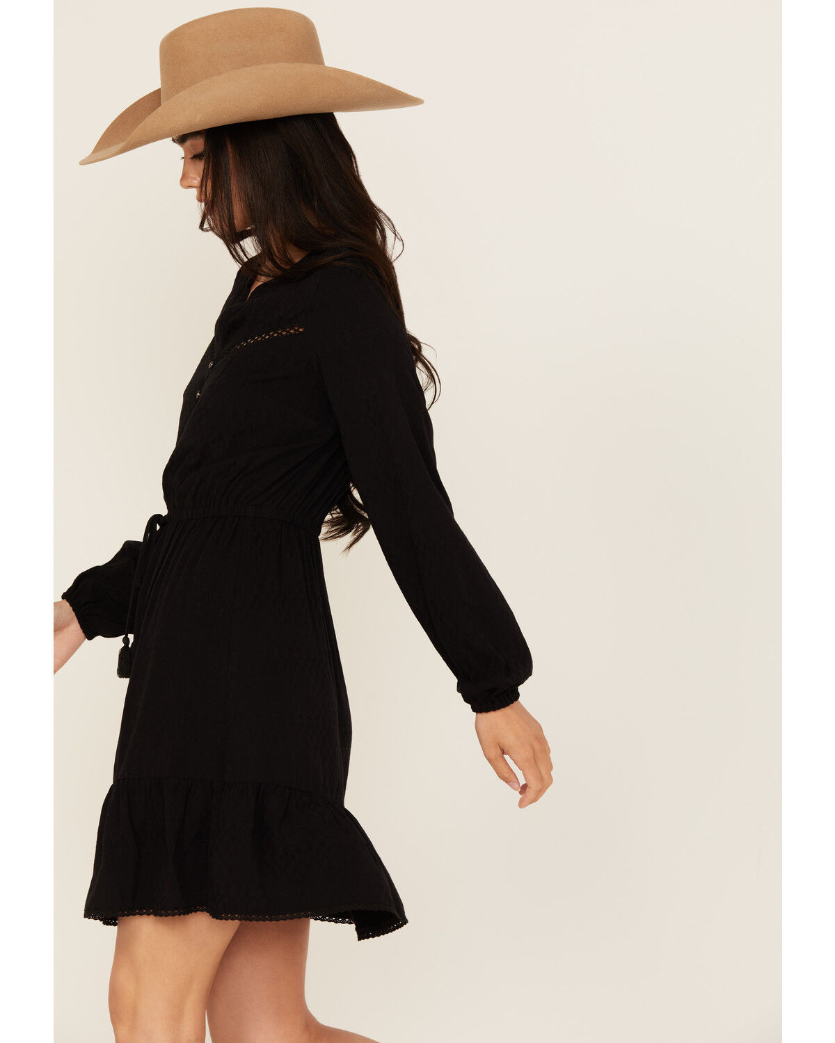 Idyllwind Women's Fitzpatrick Solid Long Sleeve Mini Dress