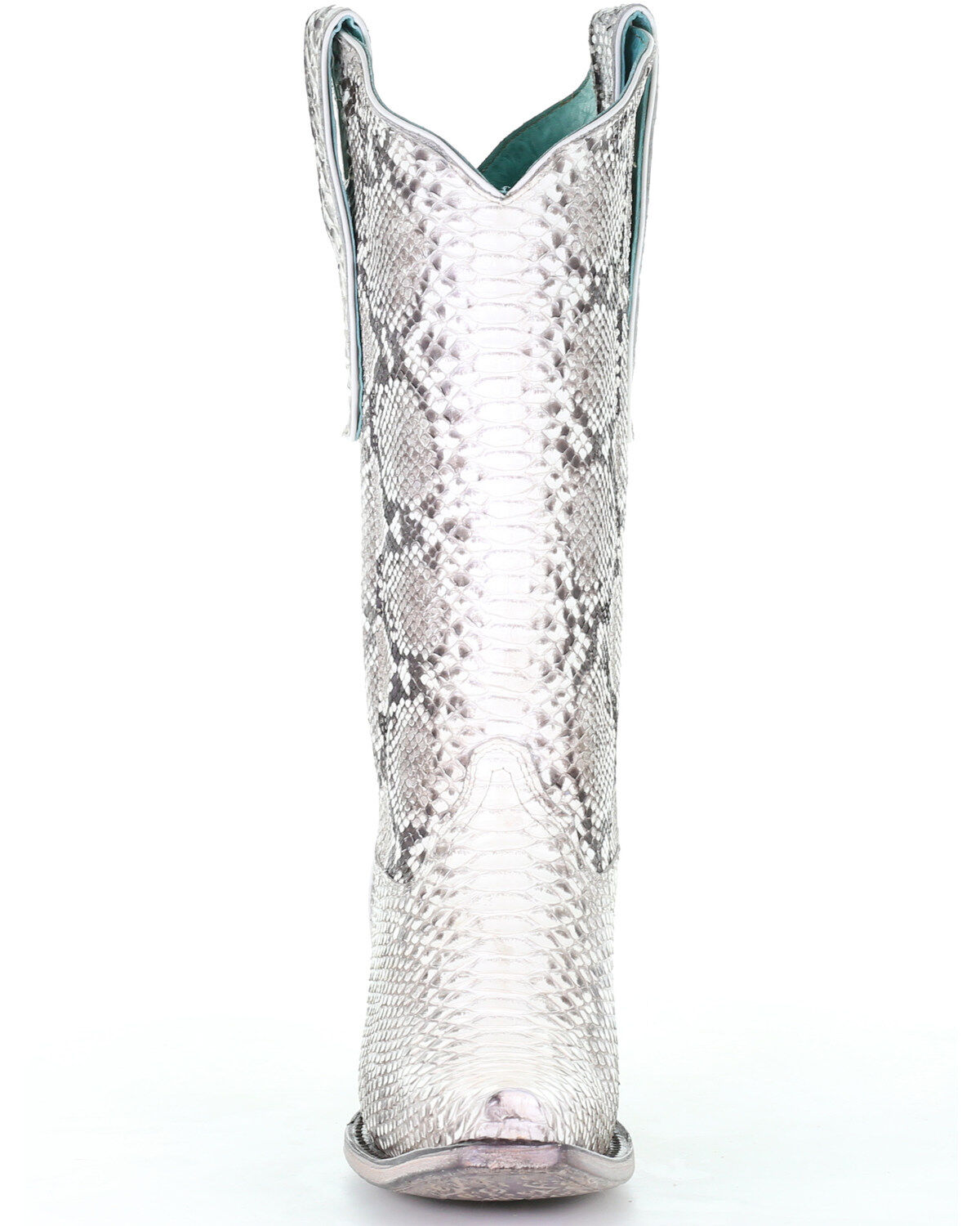 Corral Women's Natural Exotic Python Boots - Snip Toe