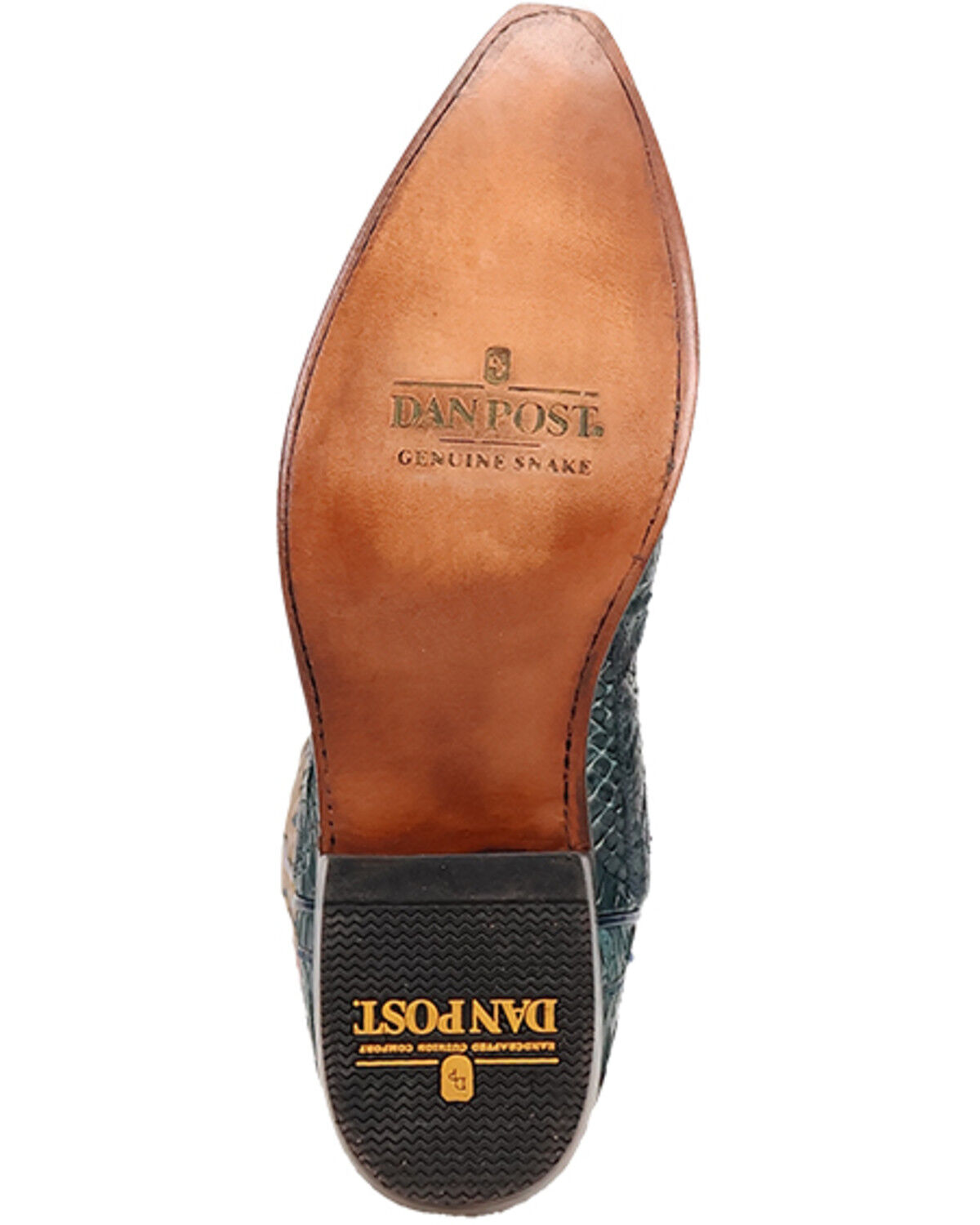 Dan Post Men's Exotic Snake Western Boots - Snip Toe