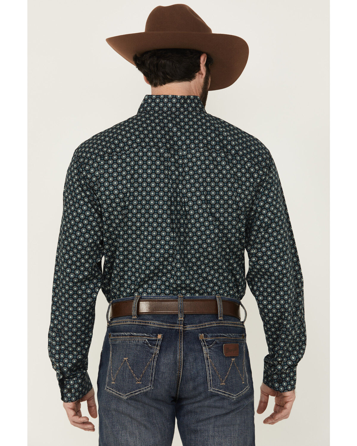 Cinch Men's Geo Print Long Sleeve Button-Down Western Shirt