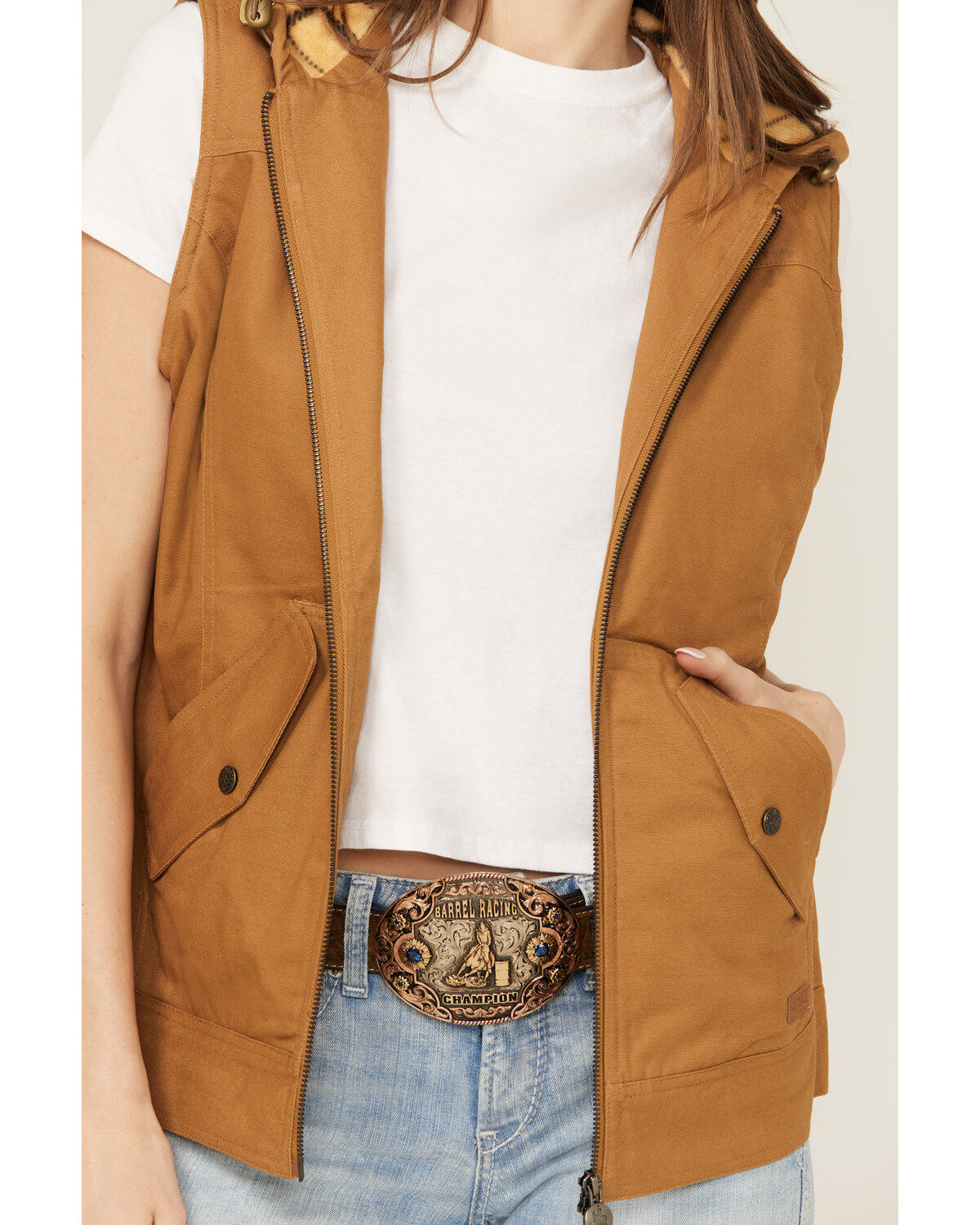 Outback Trading Co Women's Heidi Canvas Hooded Vest