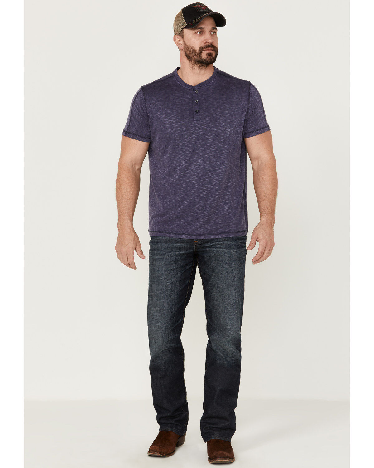 Flag & Anthem Men's Momentum Performance Slub Henley T-Shirt