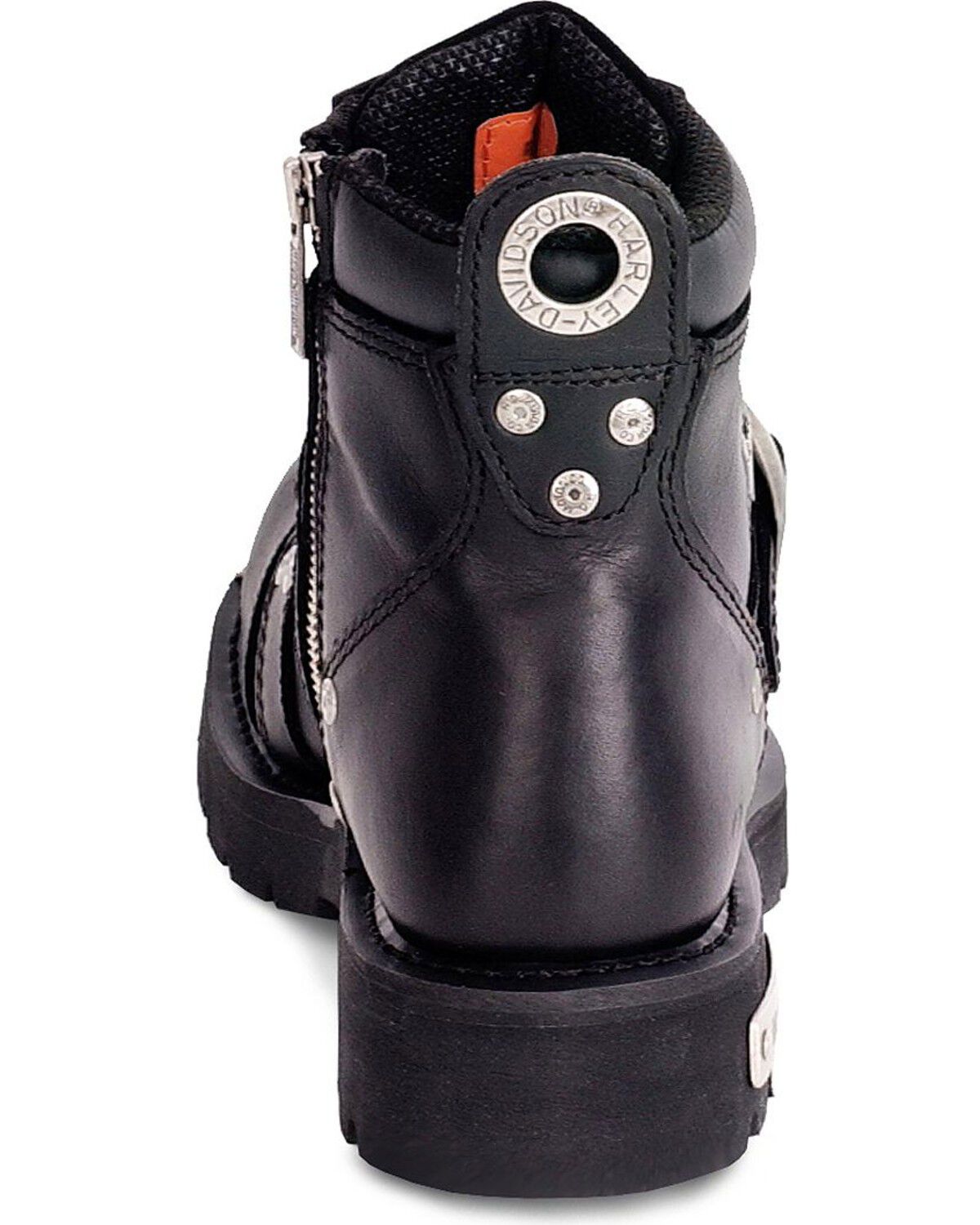 Harley Davidson Brake Buckle Motorcycle Boots - Round Toe