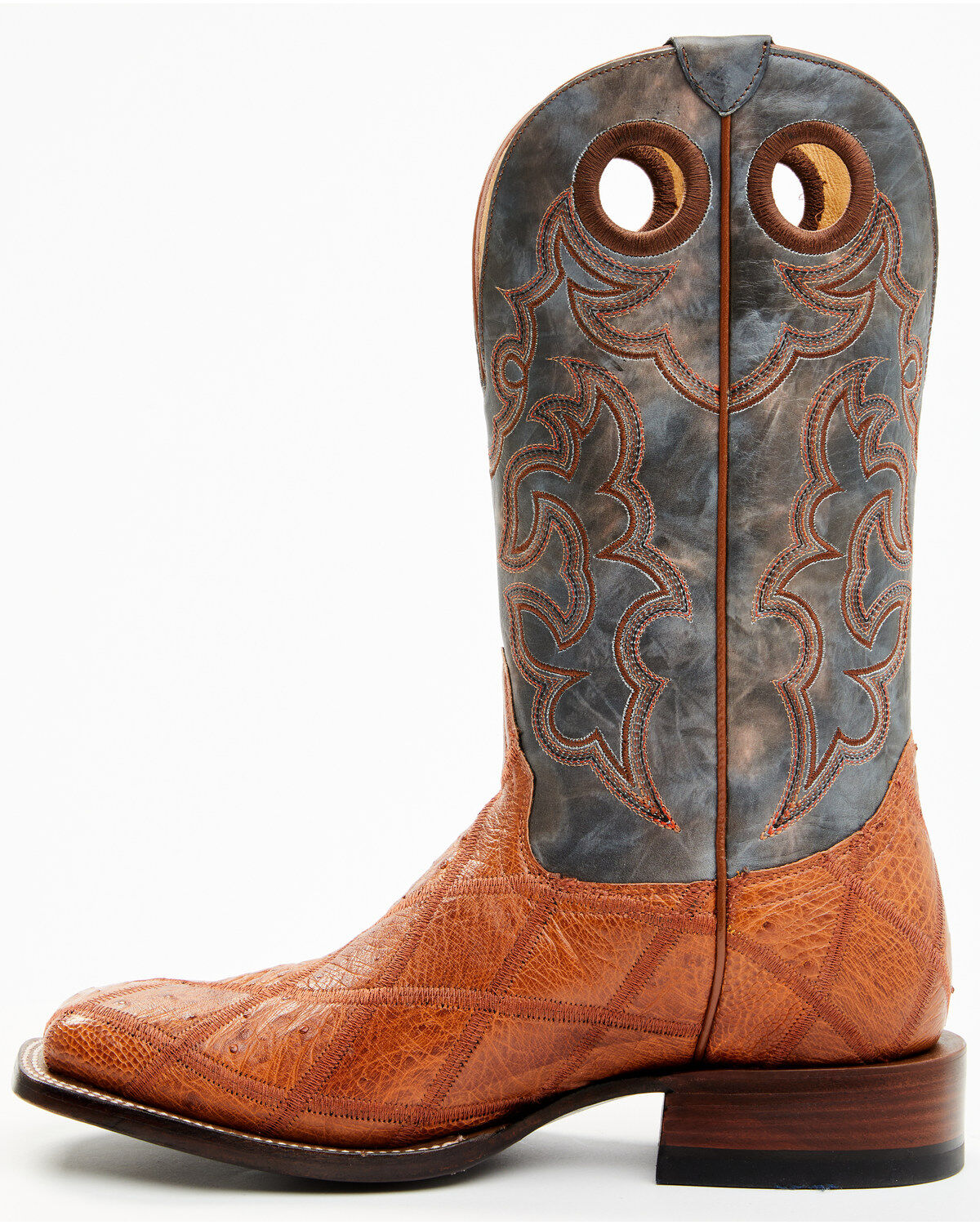 Cody James Men's Exotic Ostrich Western Boots - Broad Square Toe