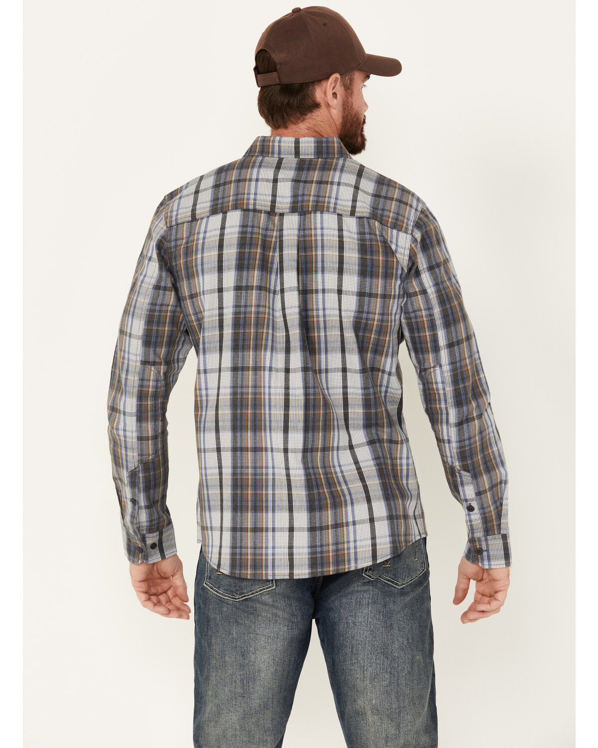 Brothers and Sons Men's Phillips Plaid Print Long Sleeve Button Down Shirt