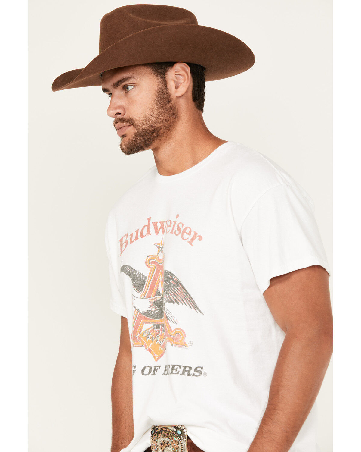 Budweiser Men's King Of Beers Logo Short Sleeve Graphic T-Shirt