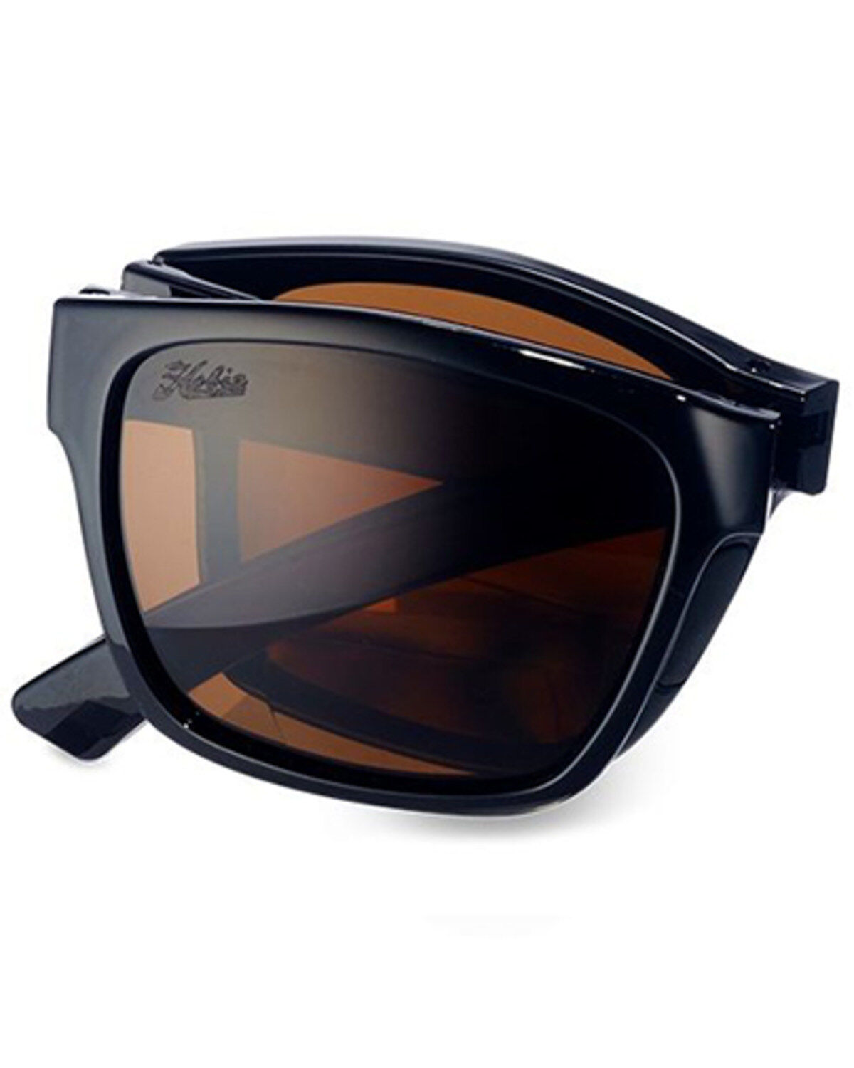Hobie Men's Imperial Shiny Black & Copper 2" Foldable Polarized Reader Glasses