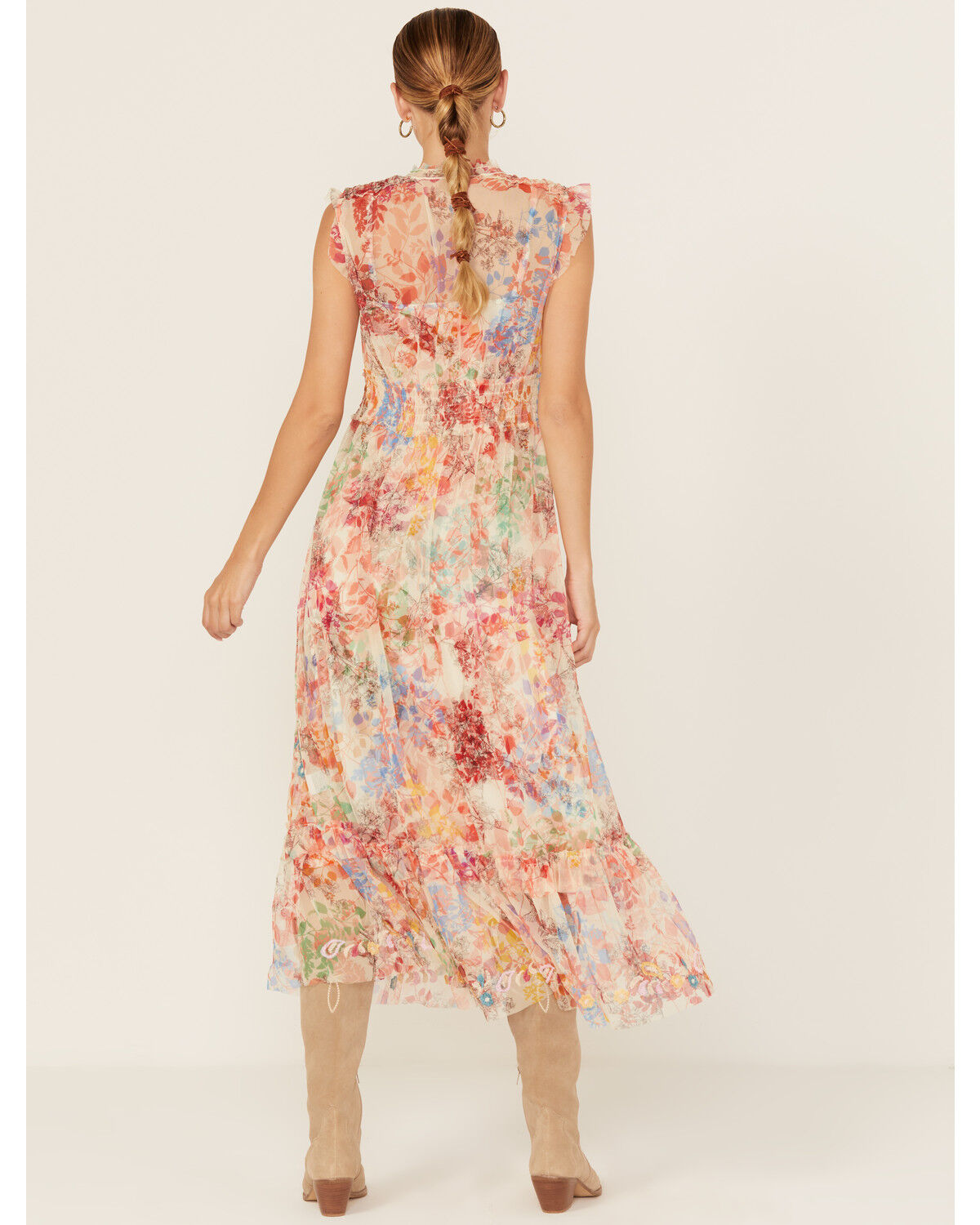 Johnny Was Women's Mazzy Tie Midi Dress