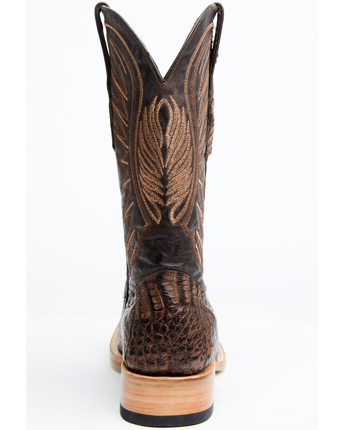 Tanner Mark Men's Shawnee Exotic Caiman Belly Western Boots - Broad Square Toe