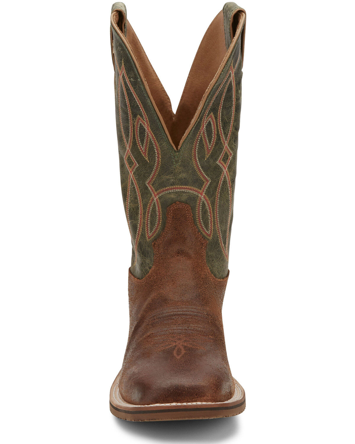 Tony Lama Men's Landgrab Brown Western Boots - Broad Square Toe