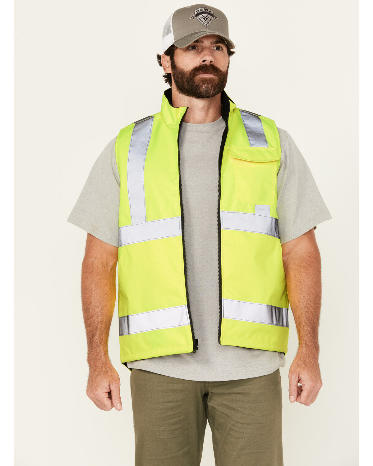 Hawx Men's Hi-Vis Safety Vest - Big