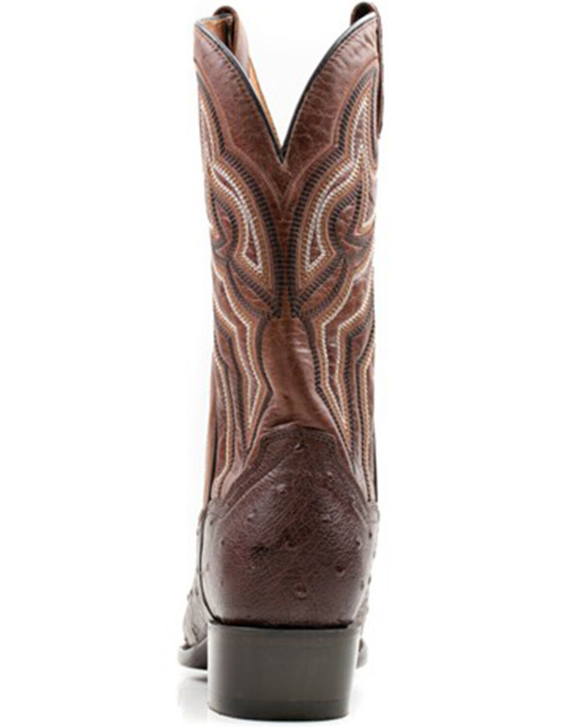 Dan Post Men's 12" Hand Ostrich Quill Exotic Western Boots - Round Toe