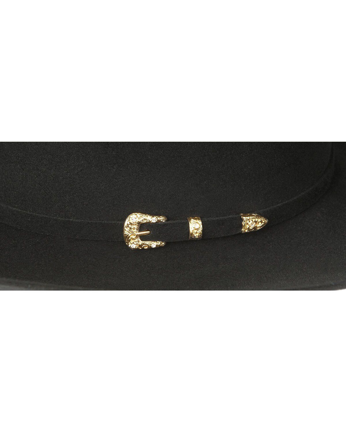 Larry Mahan Black Opulento 30X Fur Felt Cowboy Hat