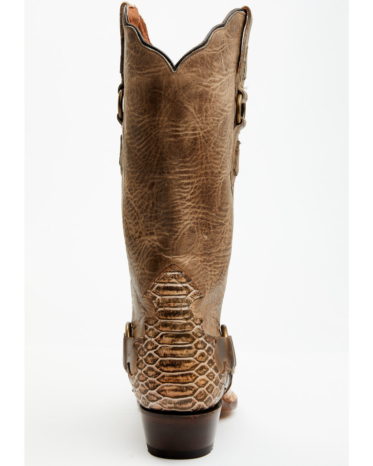 Dan Post Women's Faux Python Tall Western Boots - Snip Toe
