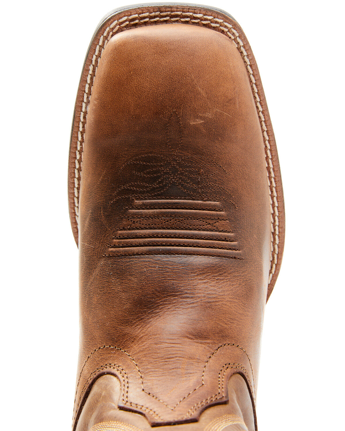 Justin Men's Dusky Brown Canter Cowhide Leather Western Boots - Broad Square Toe