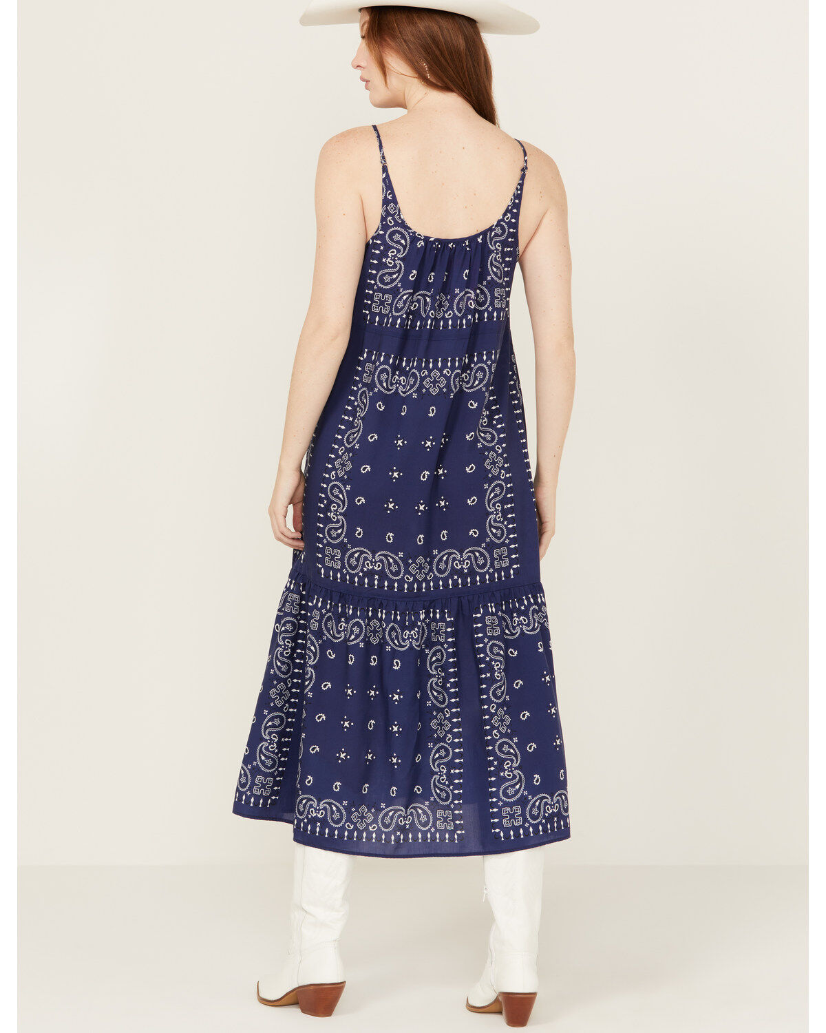 Beyond The Radar Women's Bandana Print Midi Dress