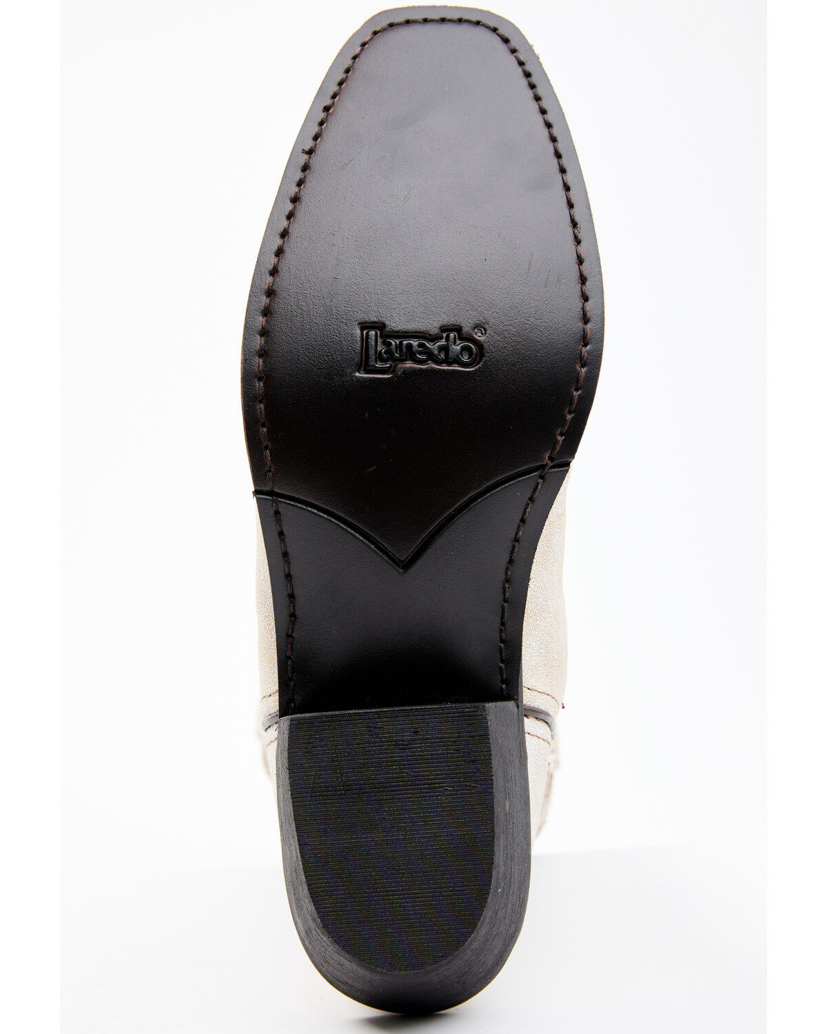 Laredo Women's Rustic Bone Overlay Western Boots - Square Toe