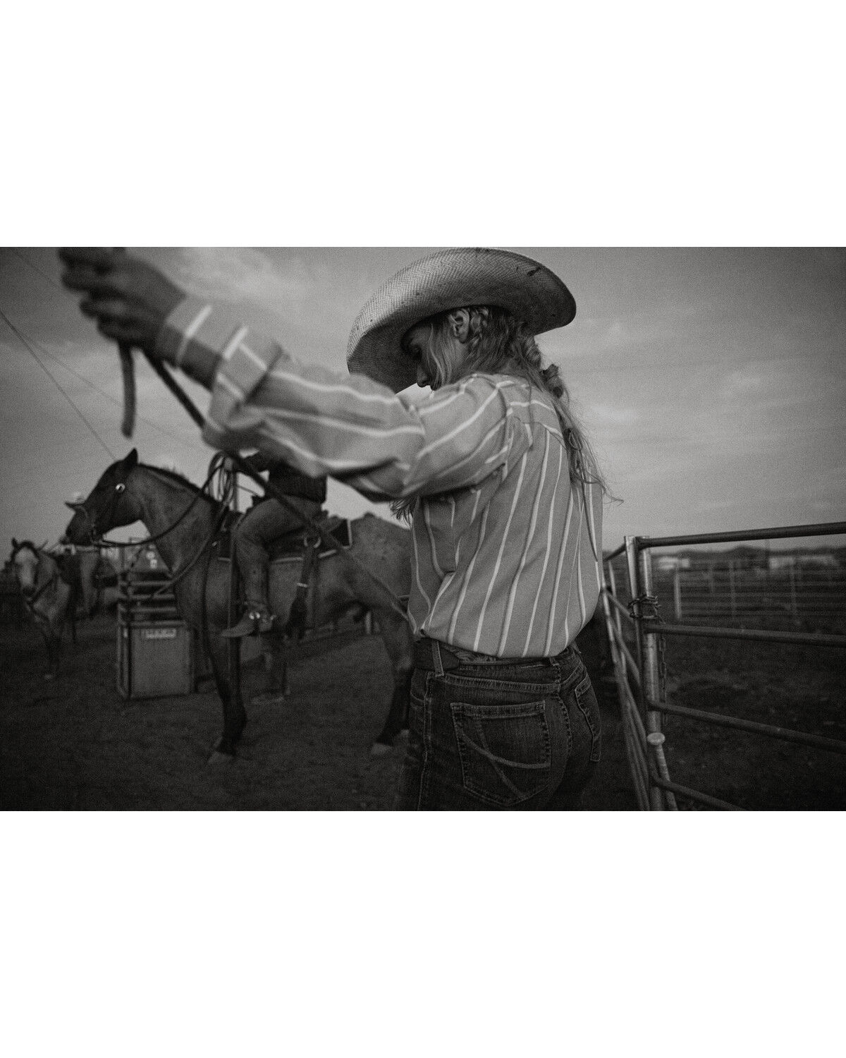 Cowboygirl by Jenna Paulette Women's Striped Long Sleeve Pearl Snap Western Shirt