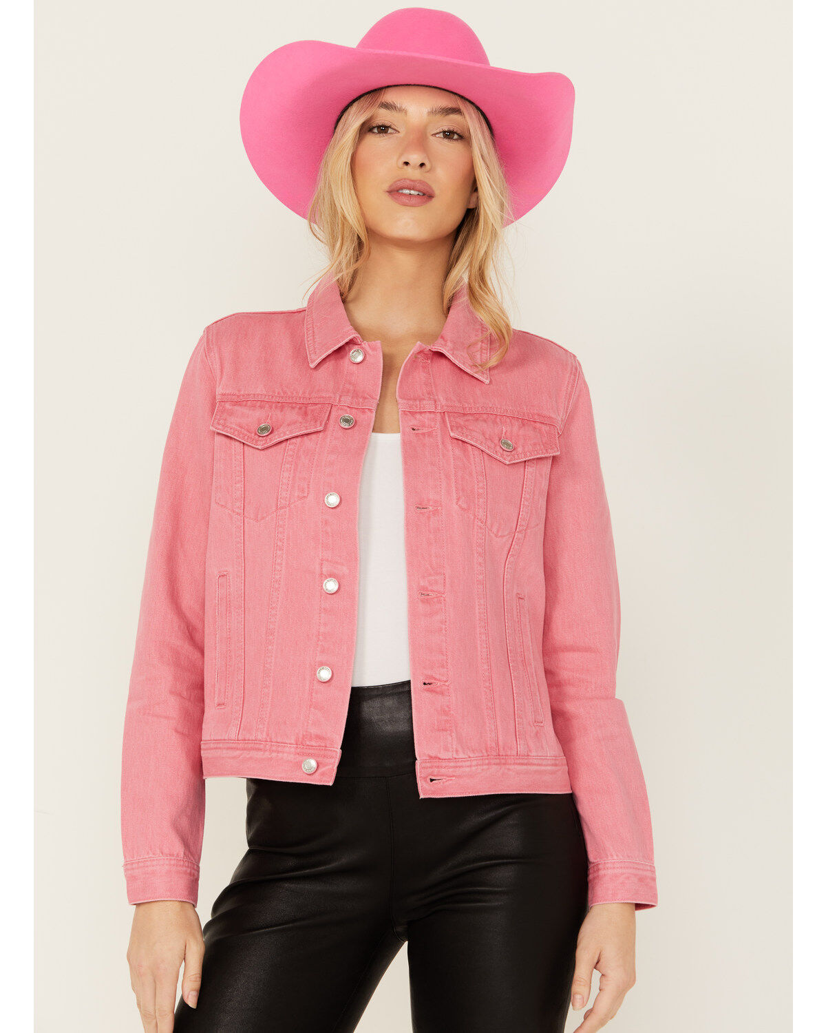 Grace in LA Women's Let's Go Girls Denim Jacket
