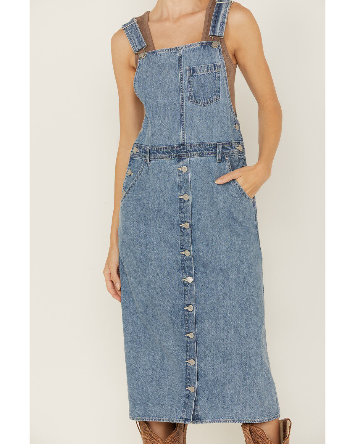 Levi's Women's Tico Jumper Denim Midi Dress