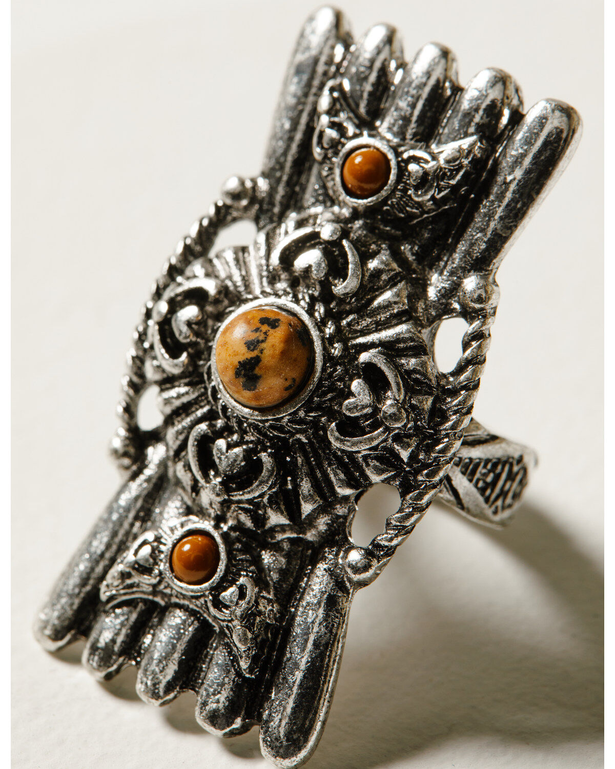 Shyanne Women's Monument Valley Silver Medallion Statement Ring