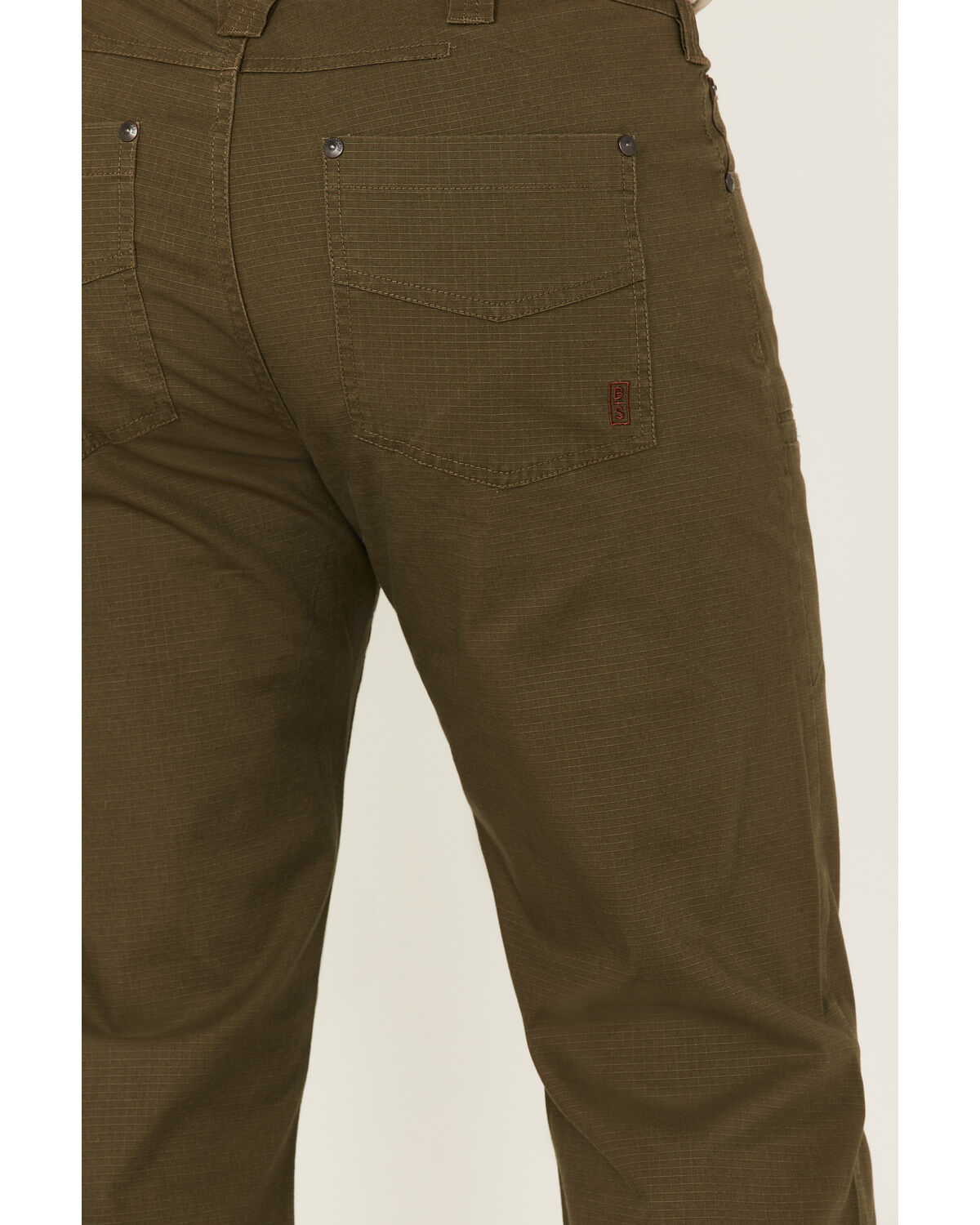 Brothers and Sons Men's Weathered Ripstop Stretch Slim Straight Pants