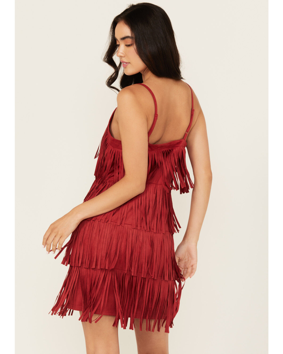Idyllwind Women's Brixworth Fringe Faux Suede Mini Dress