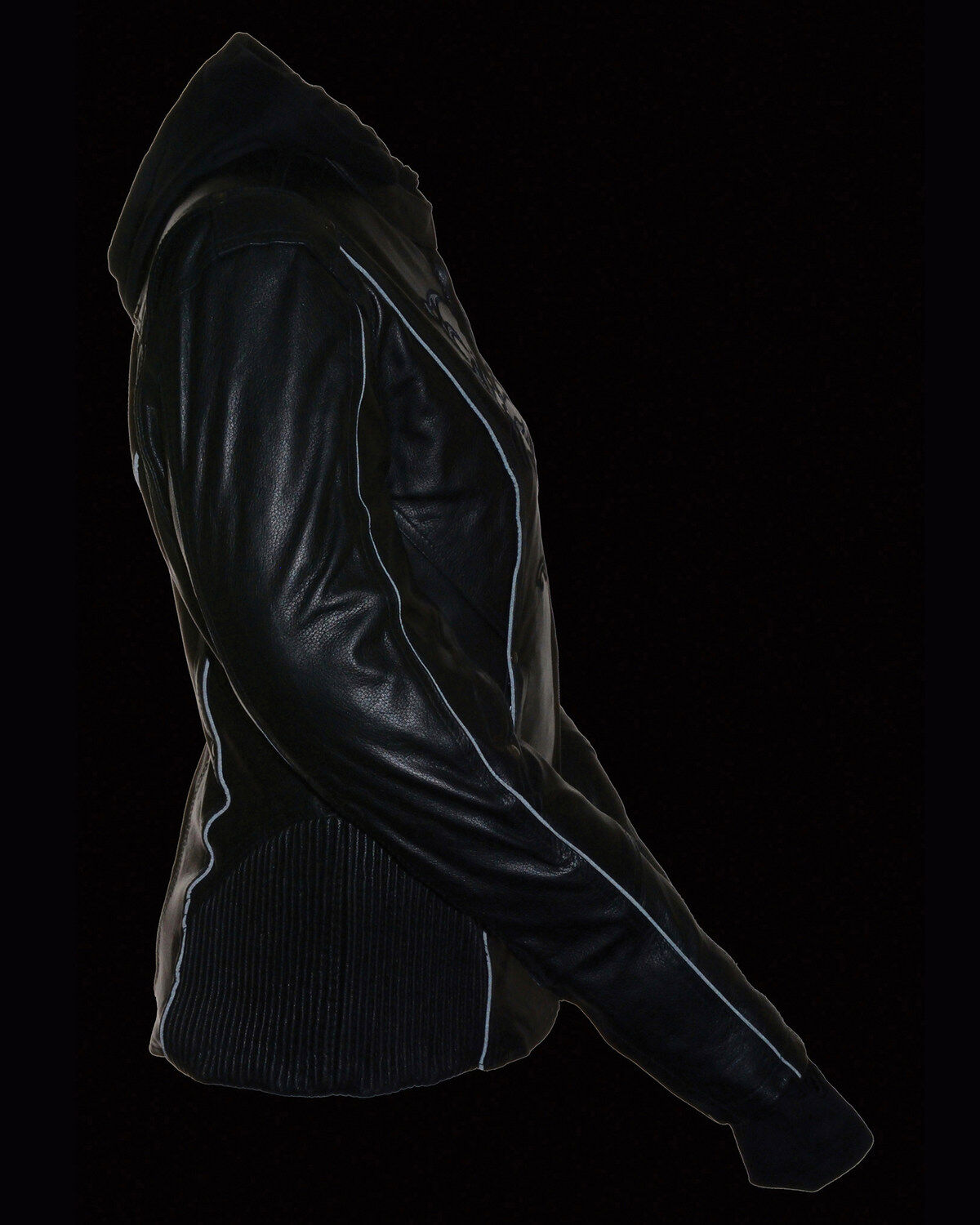 Milwaukee Leather Women's 3/4 Leather Jacket With Reflective Tribal Detail - 4X