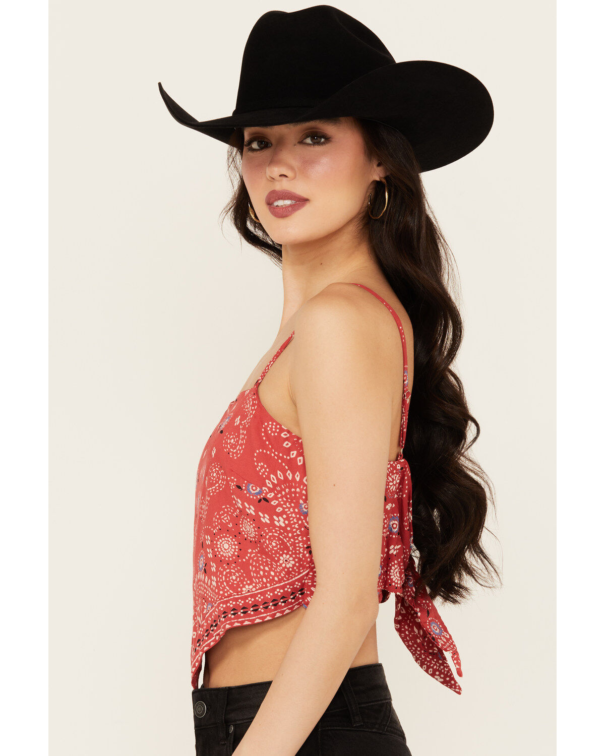 Angie Women's Bandana Print Top