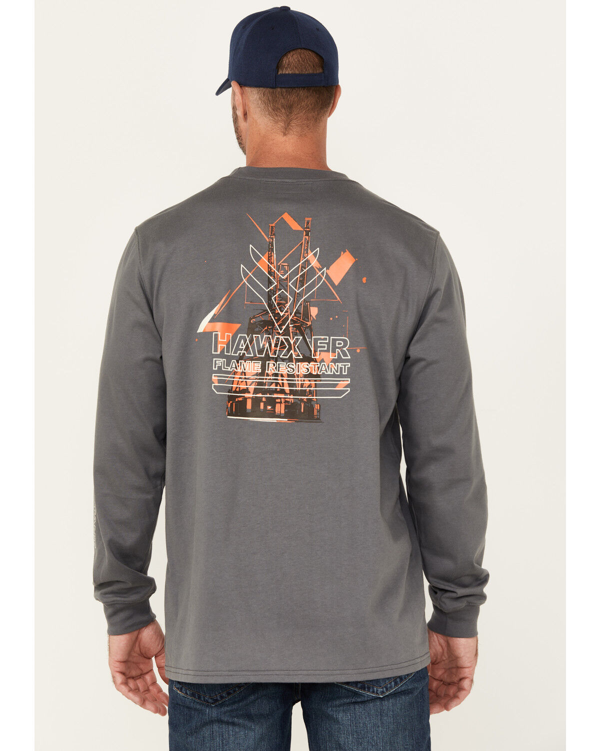 Hawx Men's FR Hawx Long Sleeve Graphic Work T-Shirt