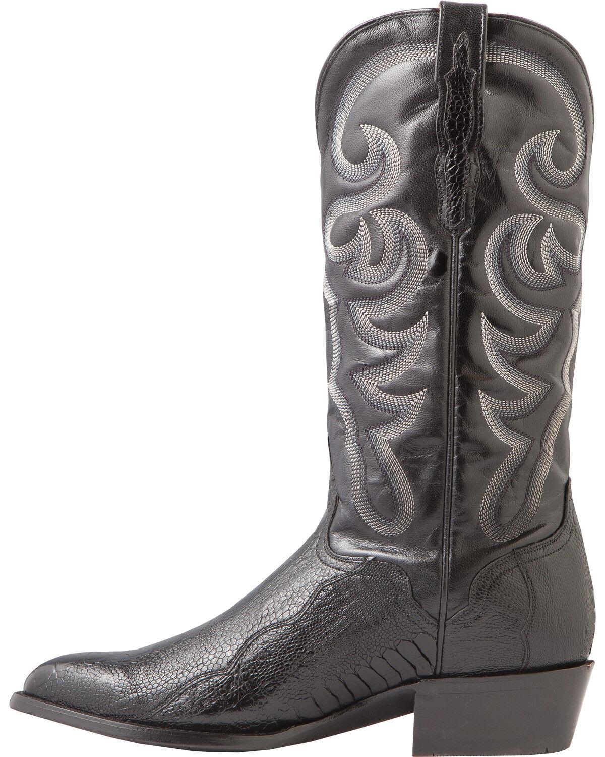 El Dorado Men's Handmade Ostrich Leg Western Boots - Round Toe