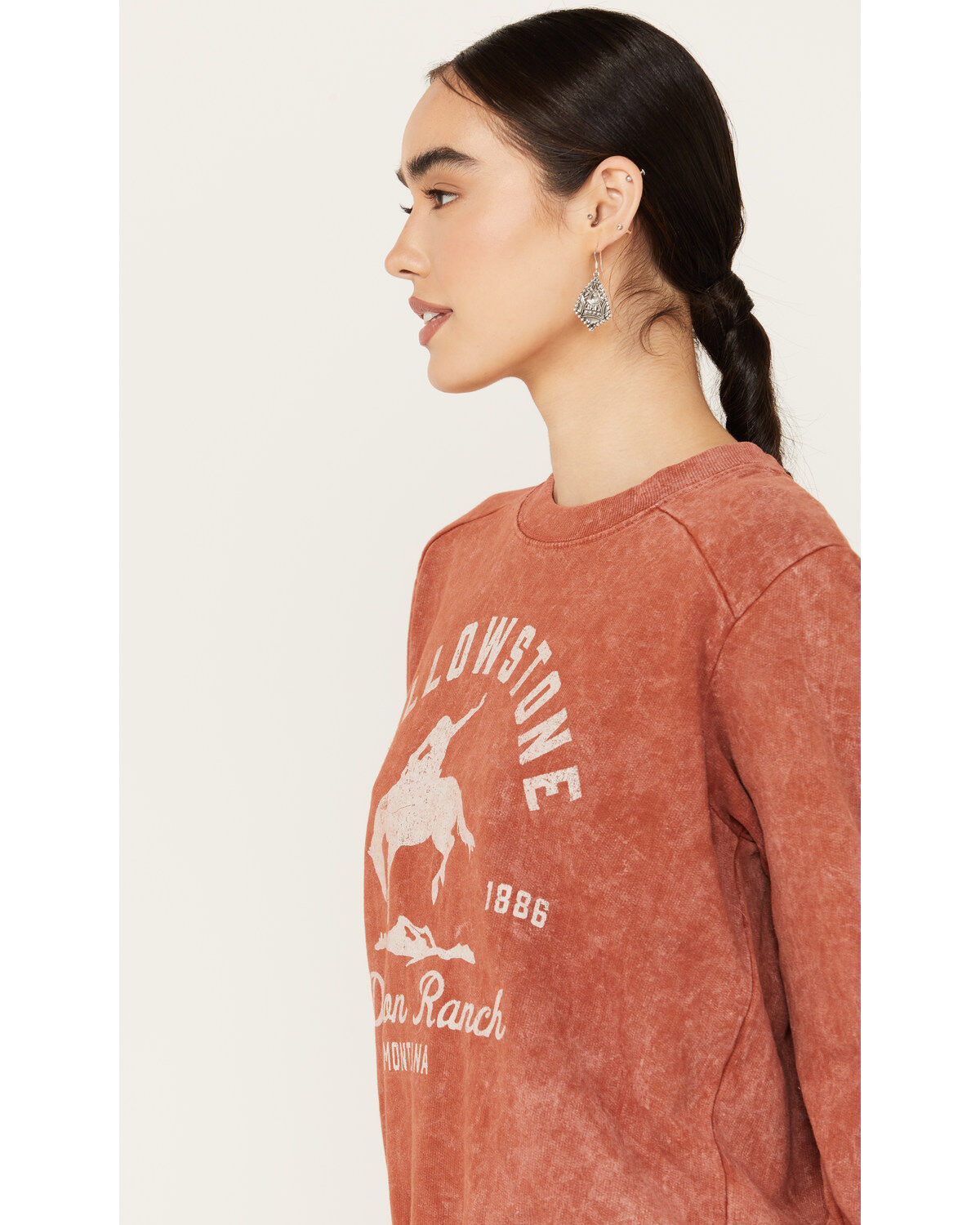 Paramount Network's Yellowstone Women's Bucking Horse Crew Neck Sweatshirt