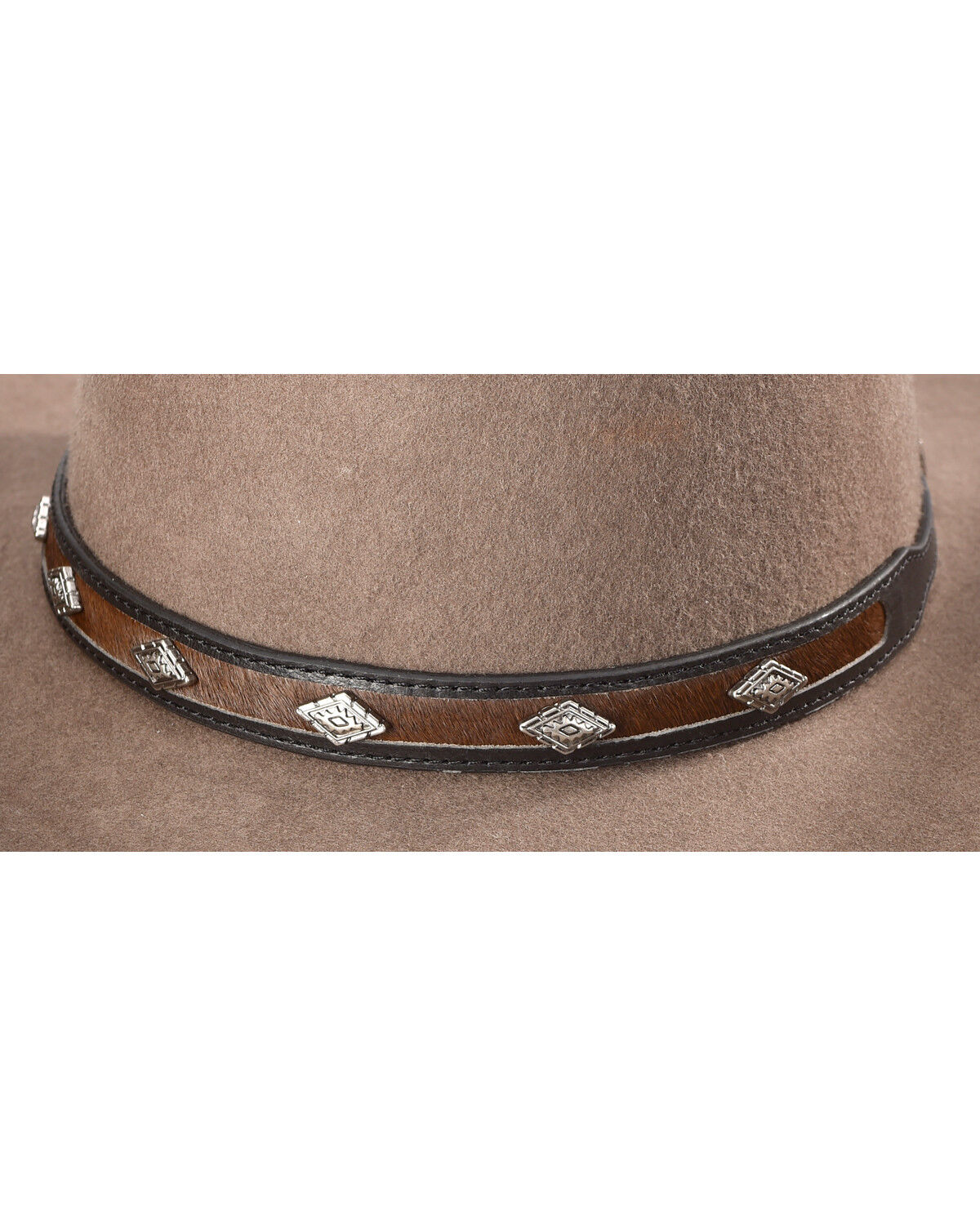 Cody James Diamond Studded Horsehair Hat Band