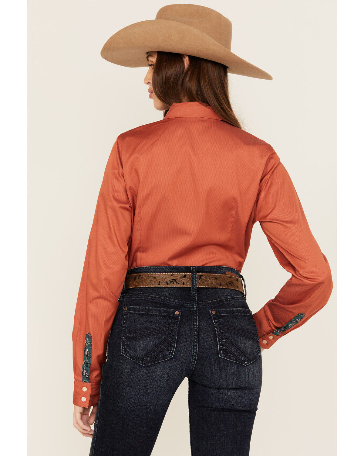 Cinch Women's Tonal Striped Long Sleeve Button-Down Western Shirt