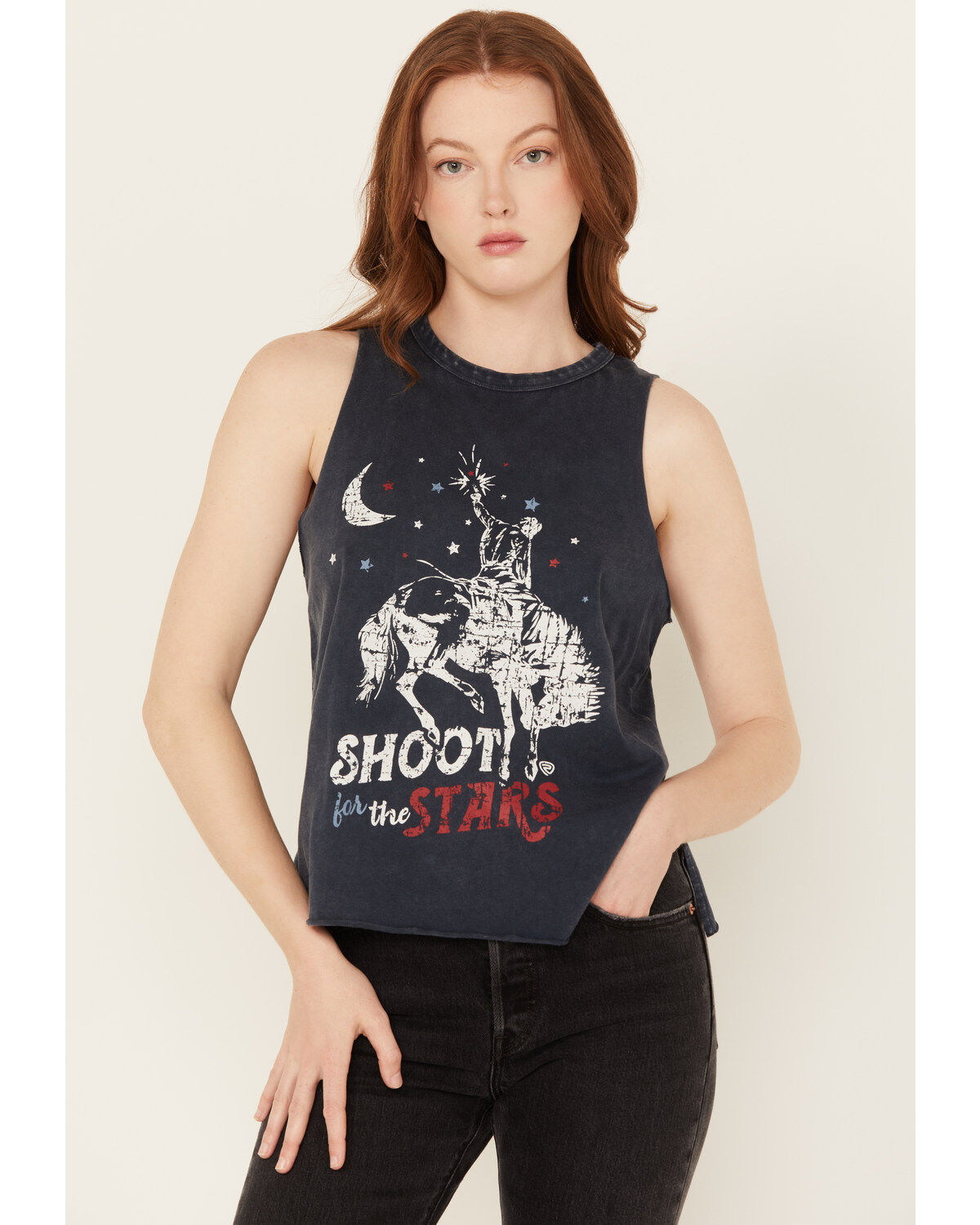 Rock & Roll Denim Women's Shoot for the Stars Sleeveless Tank