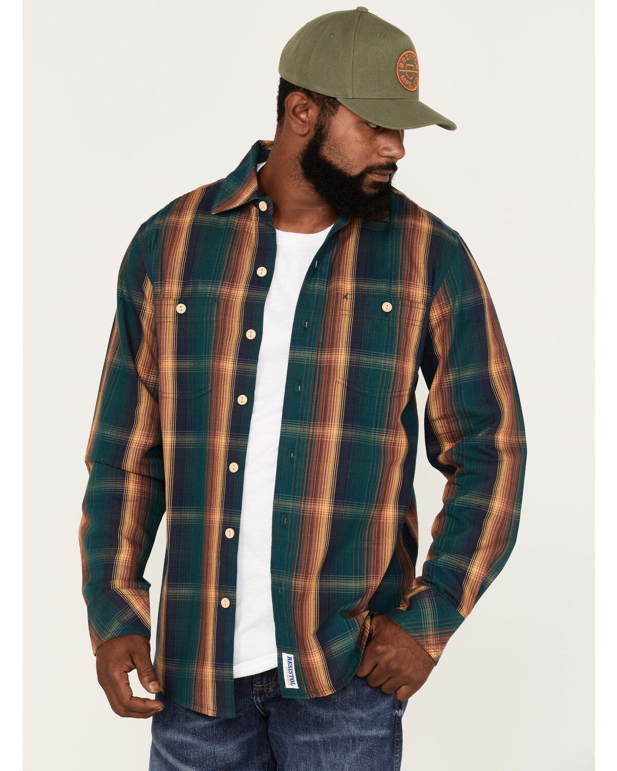 Resistol Men's Parker Large Plaid Button Down Western Shirt