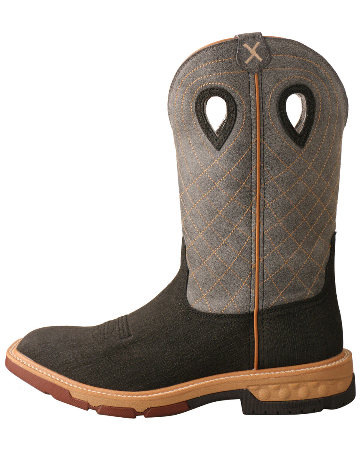 Twisted X Men's Brown CellStretch Western Boots - Broad Square Toe