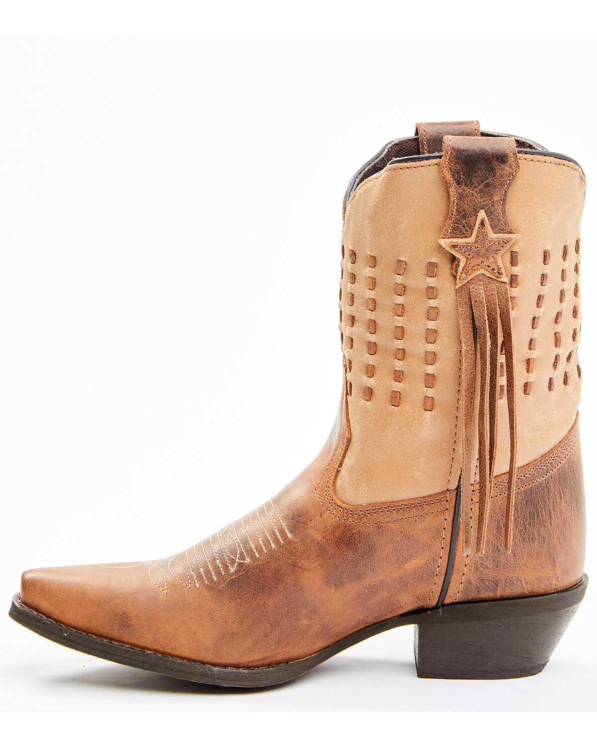 Laredo Women's Brown Fringe Western Performance Boots - Snip Toe