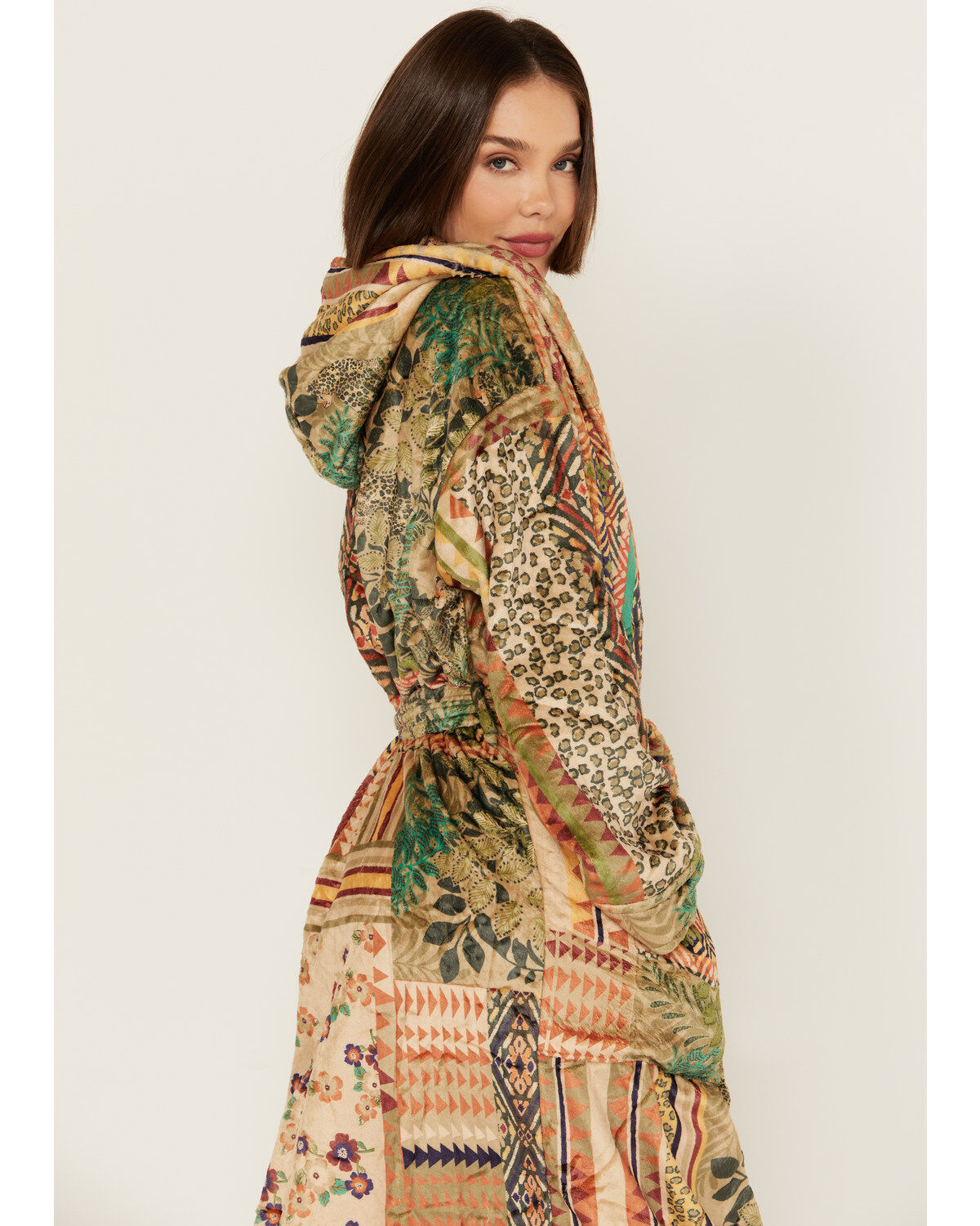 Johnny Was Women's Fria Patch Cozy Robe