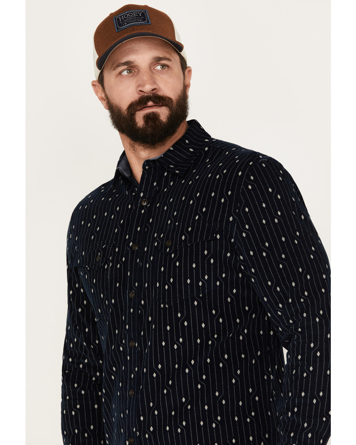 Pendleton Men's Corduroy Long Sleeve Western Snap Shirt