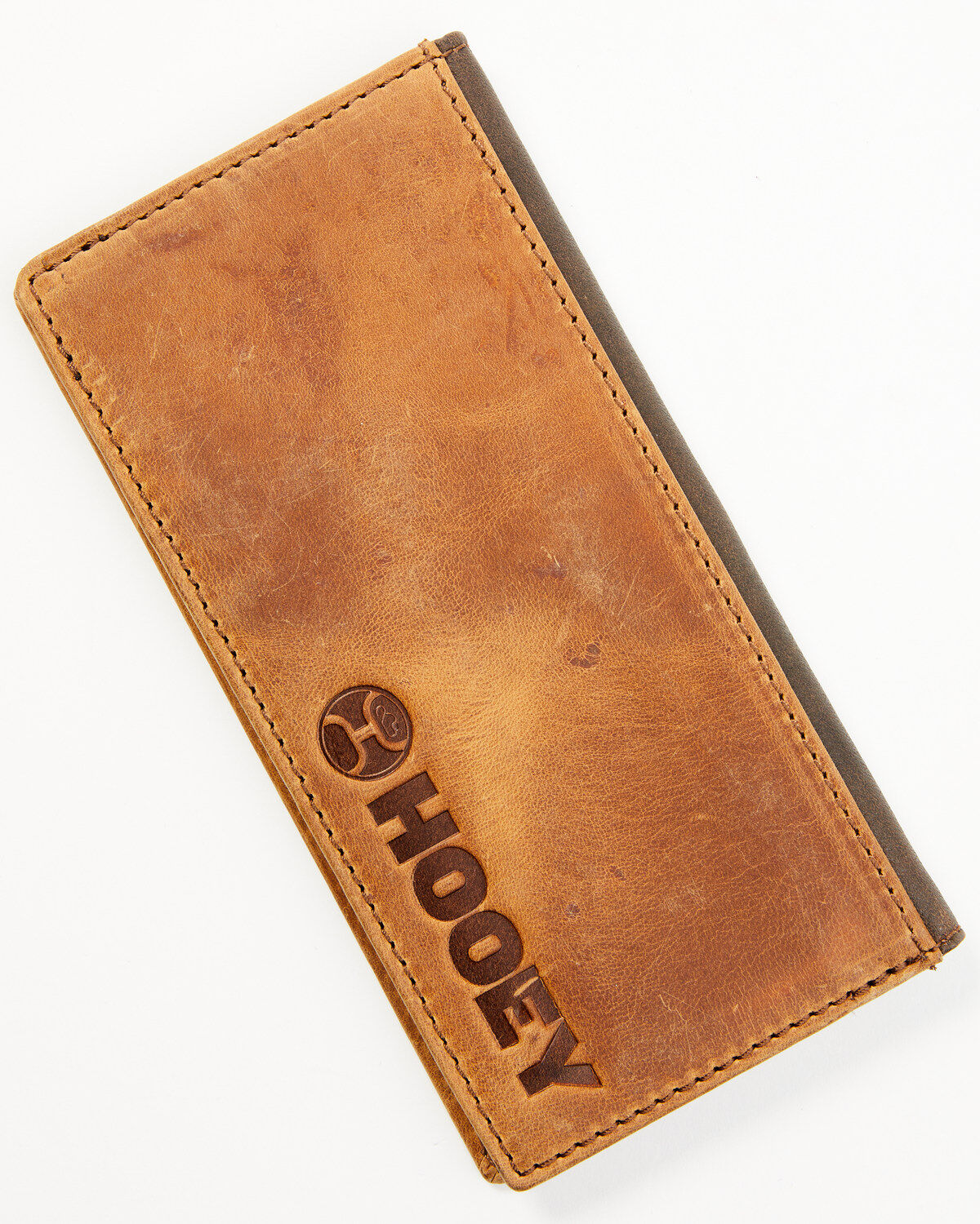 Hooey Men's Brown Logo Embossed Rodeo Wallet