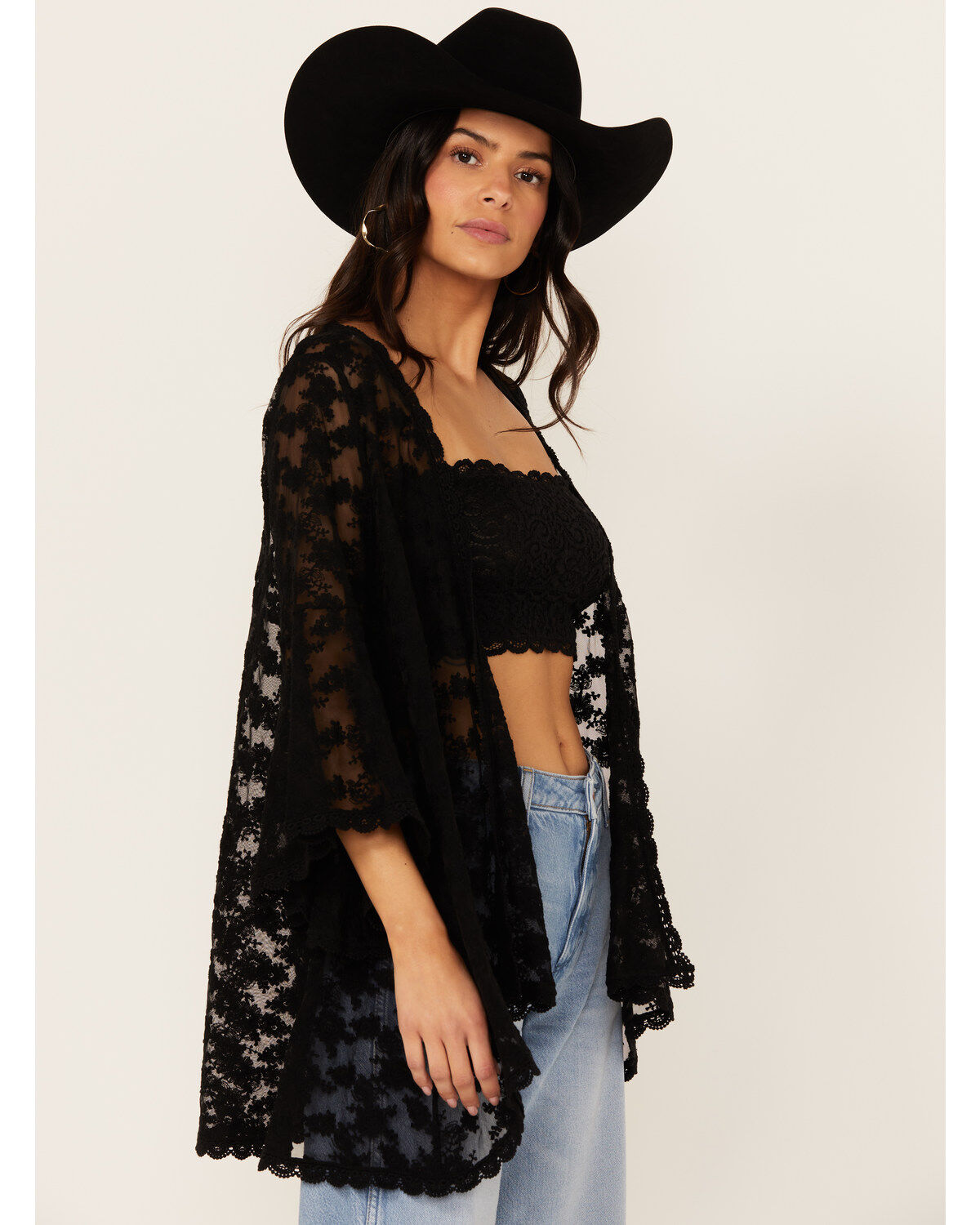 Cotton & Rye Women's Lace Kimono