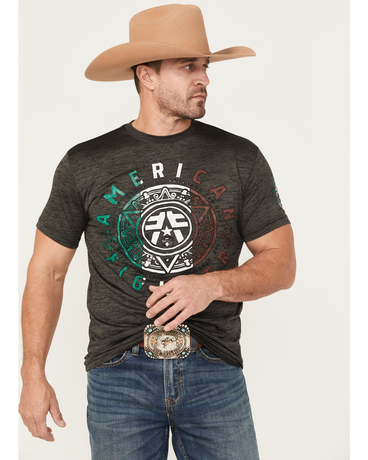 American Fighter Men's Devine Short Sleeve Graphic T-Shirt