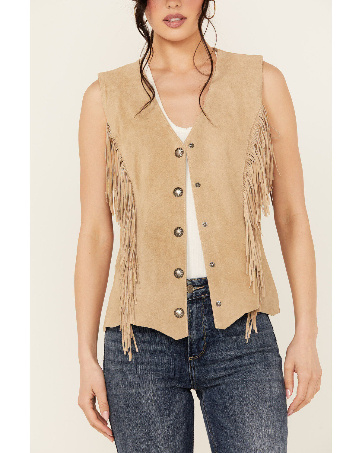 Scully Women's Fringe Suede Vest